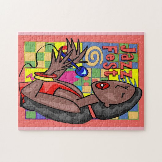 Puzzle Chanteur Abstrait du Jazz Fest (Horizontal)