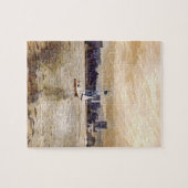 Puzzle Chantier naval de voilier bronze bleu (Horizontal)