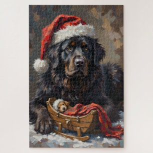 Puzzle Chapeau de gardien de Noël calme de Terre-Neuve