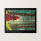 Puzzle Chapeau rouge dans la voix de chaton de la forêt (Horizontal)