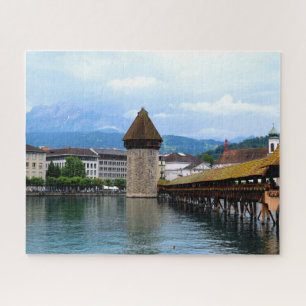Puzzle Chapel Bridge - Mt Pilatus - Luzern Switzerland