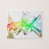 Puzzle Chapelier fou psychédélique Alice Trippy (Horizontal)
