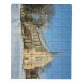 Puzzle Chapelle Harbison en hiver au Grove City College (Puzzle Vertical)