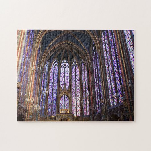 Puzzle Chapelle royale colorée Église Vitrages en verre (Horizontal)