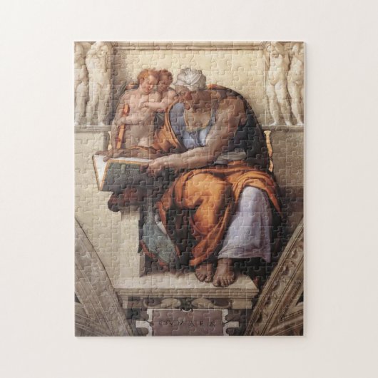 Puzzle Chapelle Sixtine Plafond : Cumaean Sibyl Michelang (Vertical)