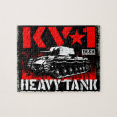 Puzzle Char lourd soviétique KV-1 (Horizontal)