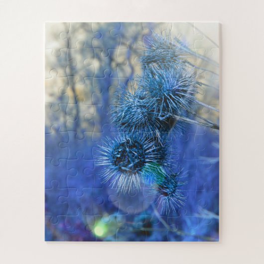 Puzzle Chardon en violet (Vertical)