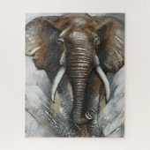 Puzzle Charging Elephant (Vertical)