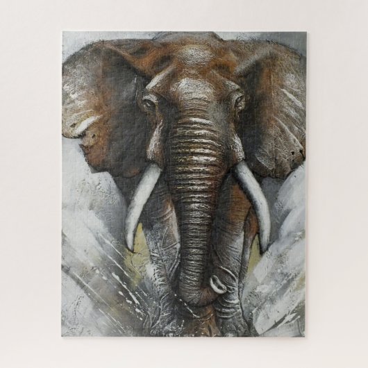 Puzzle Charging Elephant (Vertical)