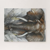 Puzzle Charging Elephant (Horizontal)