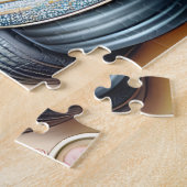 Puzzle Chariot de golf de luxe Teal Bow (Côté)