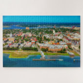 Puzzle Charleston Caroline du Sud City Skyline Photo (Horizontal)