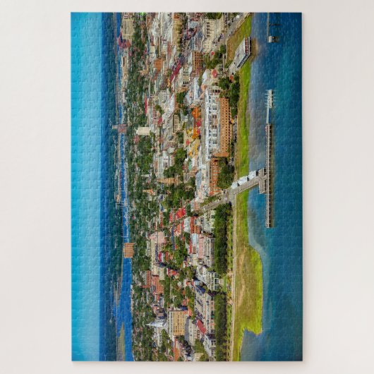 Puzzle Charleston Caroline du Sud City Skyline Photo (Vertical)