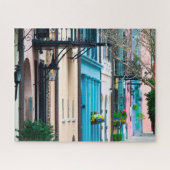 Puzzle Charleston Caroline du Sud Maisons Rainbow Row (Horizontal)