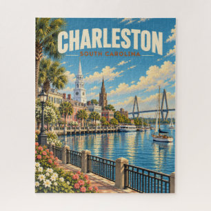 Puzzle Charleston Vintage sur le front de mer Caroline du
