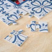 Puzzle Charleterie de Noël et pétales de fleurs (Côté)