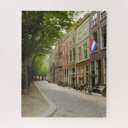 Puzzle Charmant quartier hollandais Leiden Pays-Bas (Vertical)