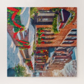 Puzzle Charmant site de vacances d'hiver (Horizontal)