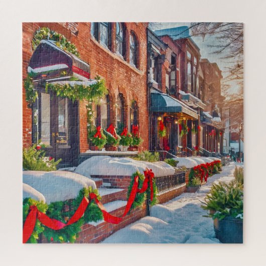 Puzzle Charmant site de vacances d'hiver (Vertical)