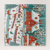 Puzzle Charmante maison en bois (Horizontal)