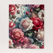 Puzzle Charme Floral Rose intemporel (Vertical)
