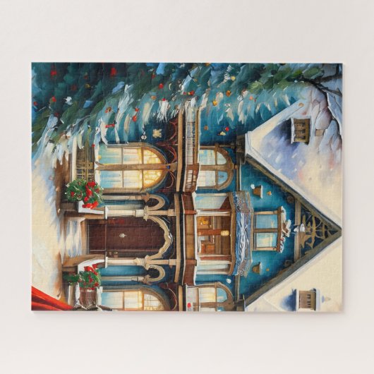 Puzzle Charming Bed N Breakfast Maison victorienne Noël (Horizontal)