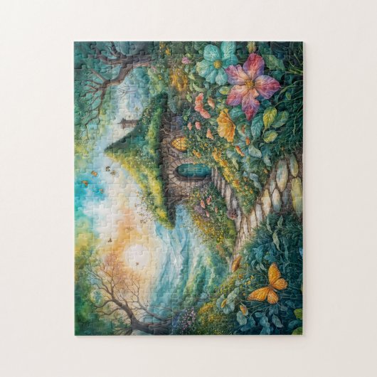 Puzzle Charming Cottage by Serene Path (Vertical)