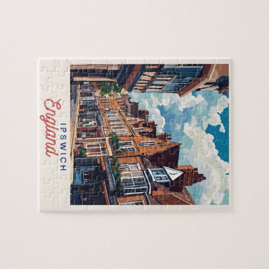 Puzzle Charming Ipswich Angleterre (Horizontal)