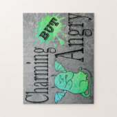 Puzzle Charming mais en colère petit chat diable drôle ci (Vertical)