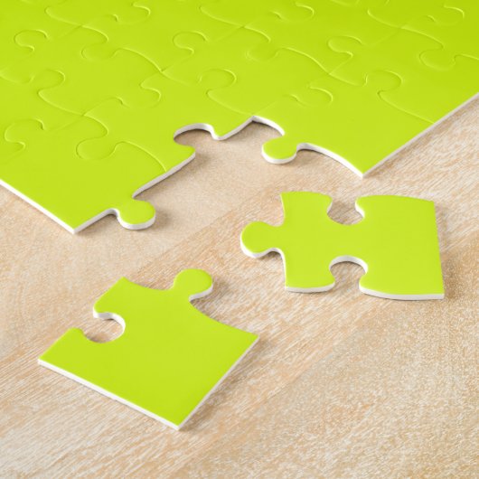 Puzzle Chartreuse Jaune (couleur unie) (Côté)