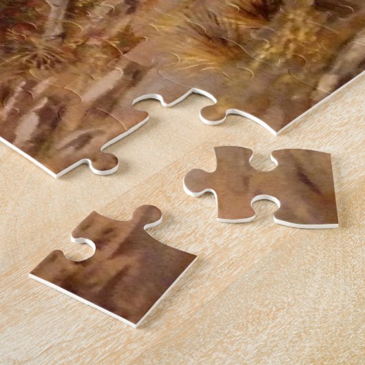 Puzzle Chasse au bison Chasseurs amérindiens (Côté)