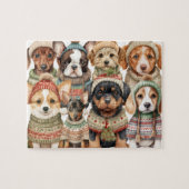 Puzzle Chasse au canard Chiens de canard Black Labrador R (Horizontal)