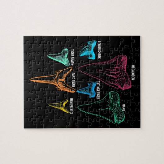 Puzzle Chasse aux dents de requin - Cadeaux de requins fo (Horizontal)