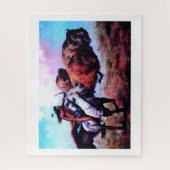 Puzzle Chasse aux Indiens rouges (Vertical)