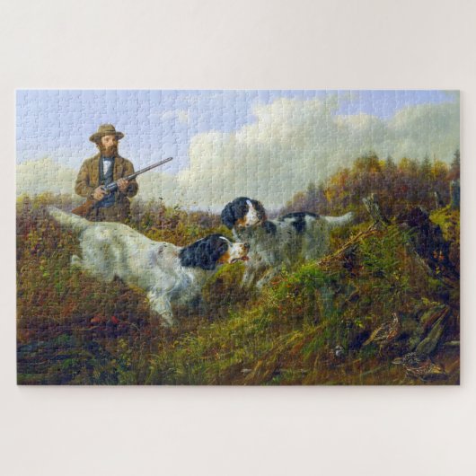 Puzzle Chasse aux oiseaux de gibier de Grouse Long Lake a (Horizontal)