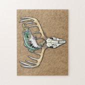 Puzzle Chasse Basse de pêche sauter au-dessus du crâne de (Vertical)