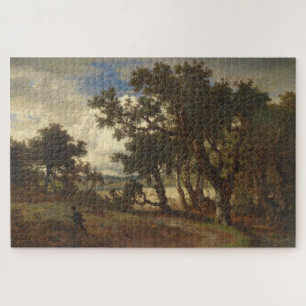 Puzzle Chasseur dans un paysage rural (Andreas Achenbach)