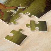 Puzzle Chasseur et chiens, 1809 (huile sur la toile) (Côté)