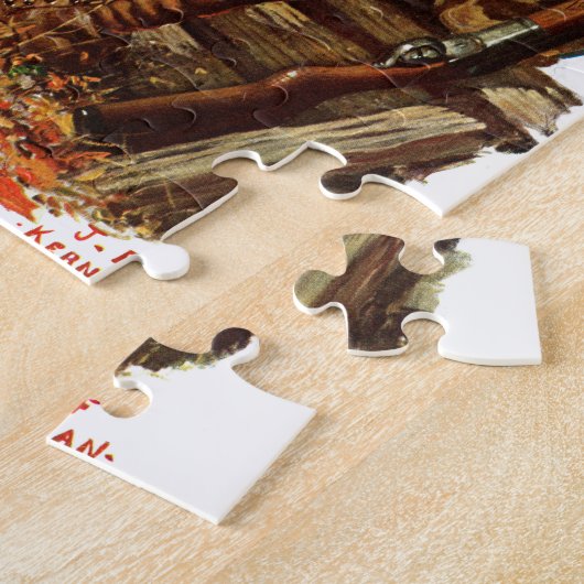 Puzzle Chasseur et espagnol (Côté)