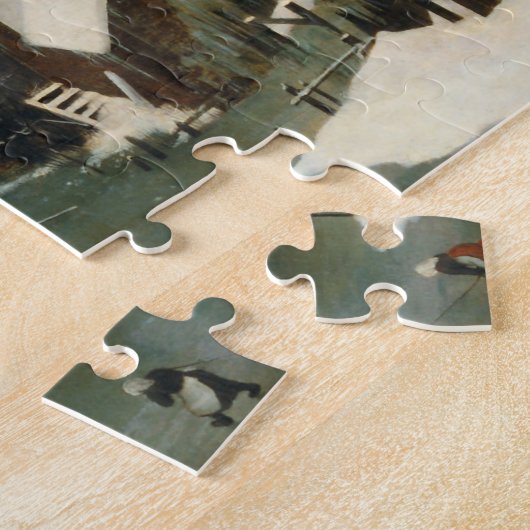 Puzzle Chasseurs dans la neige (par Pieter Bruegel l'Anci (Côté)