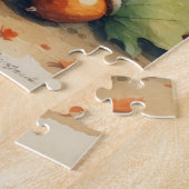 Puzzle Chat abyssin à l'automne quitte Thanksgiving Art (Côté)