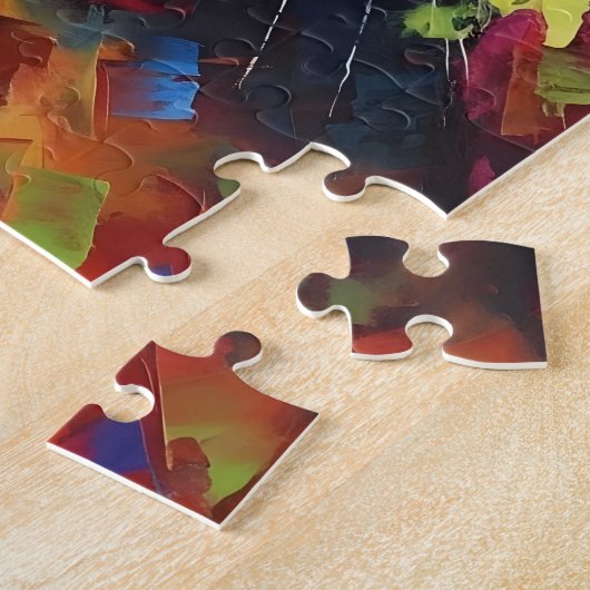 Puzzle Chat abyssinien coloré (Côté)