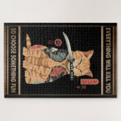 Puzzle Chat Amusant Samurai Tout Vous Tuera (Horizontal)