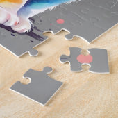 Puzzle Chat aquarelle (Côté)