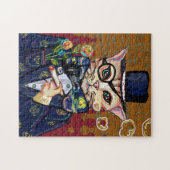 Puzzle Chat aquarelle (Horizontal)
