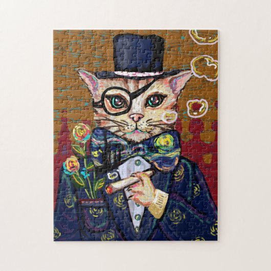 Puzzle Chat aquarelle (Vertical)