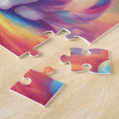 Puzzle Chat arc-en-ciel mignon (Côté)