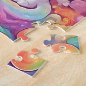 Puzzle Chat arc-en-ciel mignon (Côté)