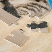 Puzzle Chat assis sur la plage de Tropical Island (Côté)