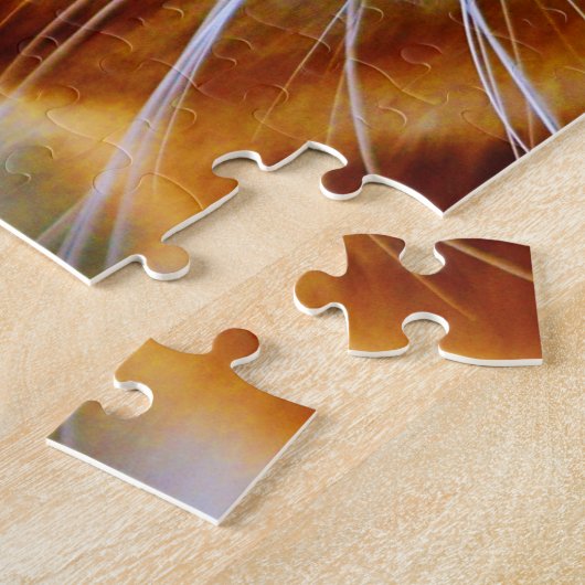 Puzzle Chat au gingembre à gros teint (Côté)